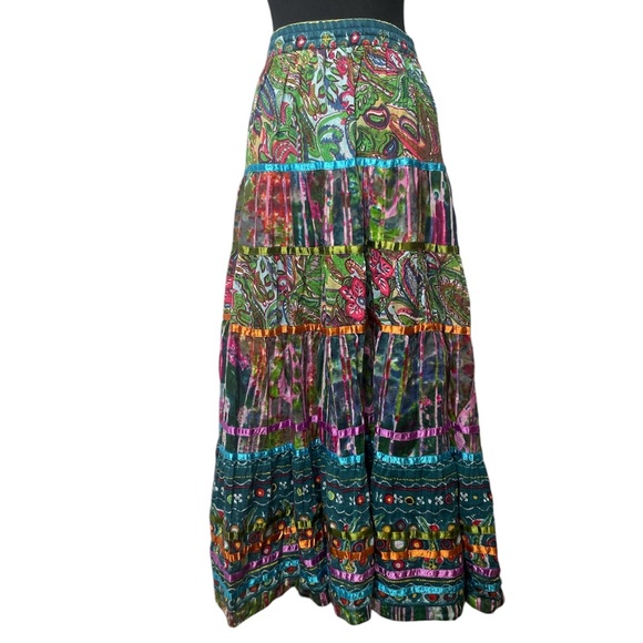 Bohemian Maxi Skirt Boho Chic - Picture 2 of 10